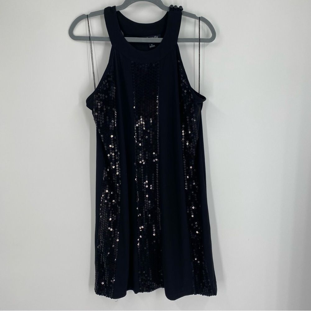 Scarlett Nite Classic Black Sequins Mini Dress size 16